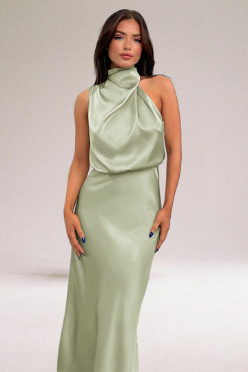 Thessaly - Satin Dress Chic and Alluring