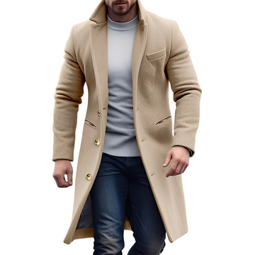 Reilly - Elegant Wool Trench Coat for Men