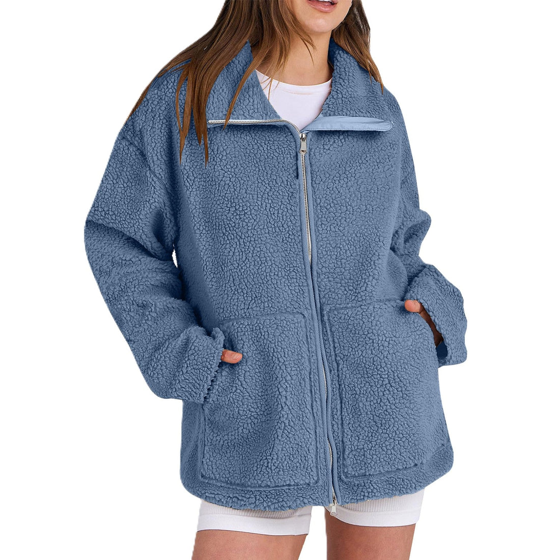Evangelina - Cozy Teddy Jacket from Wool for Women