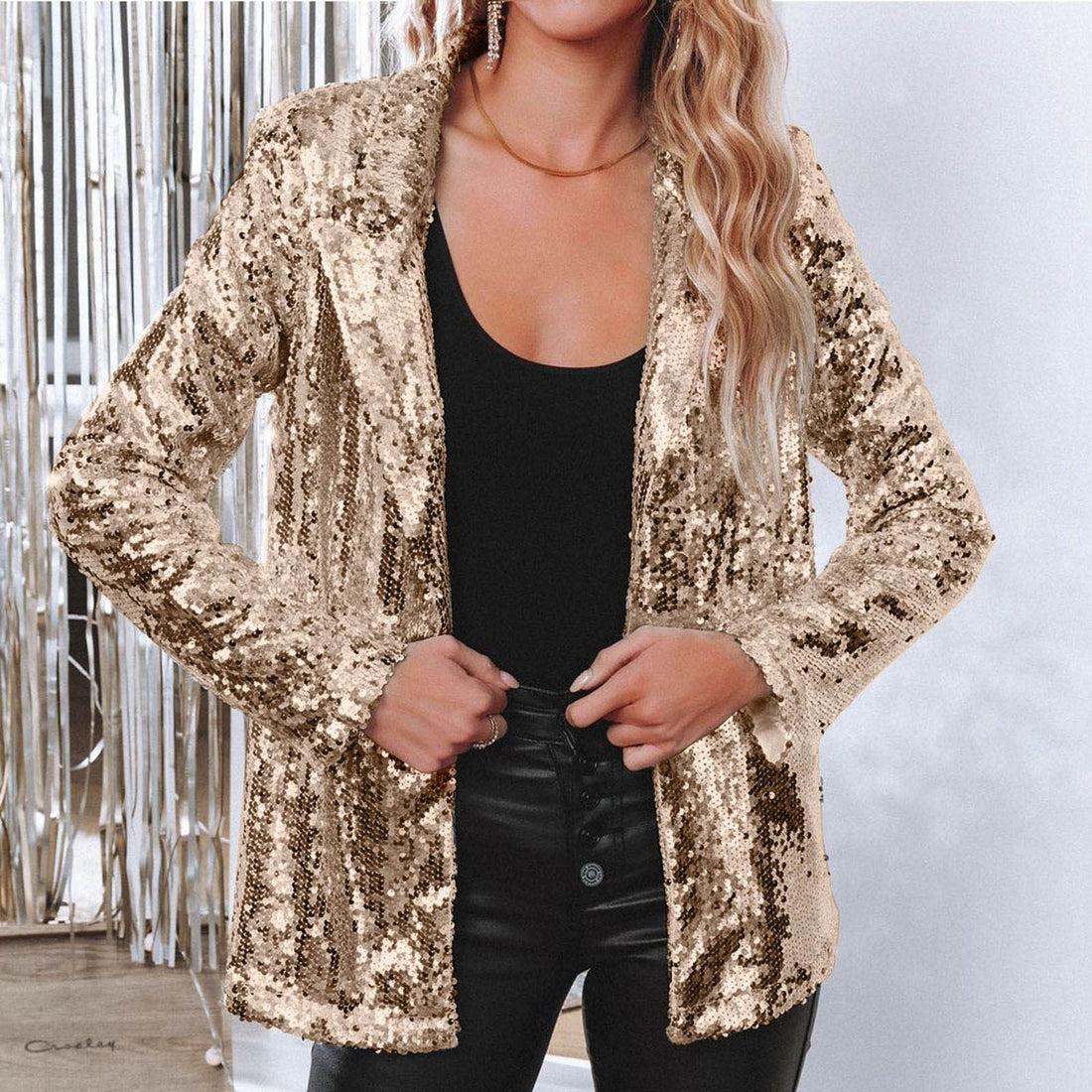 Miranda - Shiny Sequin Blazer for Women