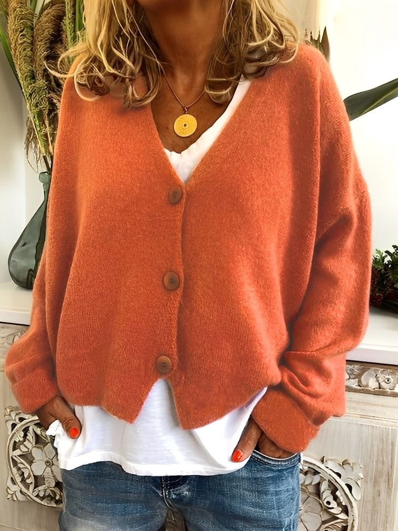 Evette - Casual Cardigan with Buttons for Women