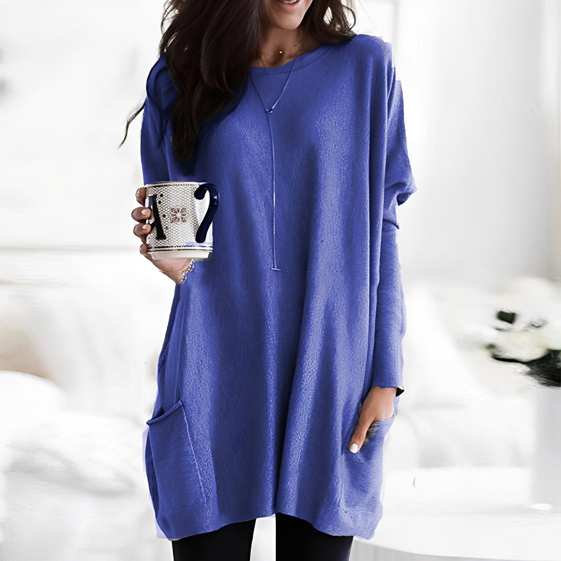 Cheyenne - Casual, loose-fitting long-sleeve shirt for women