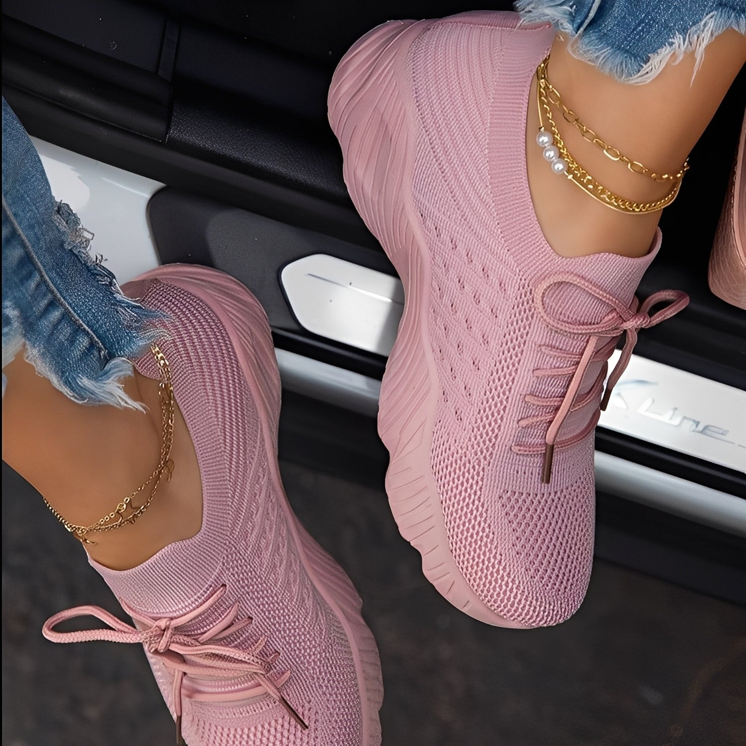 Eleanore - Casual Shoes with Thick Rubber Soles for Women