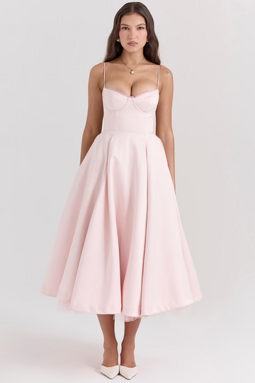 Leona - Elegant Satin Dress for Parties