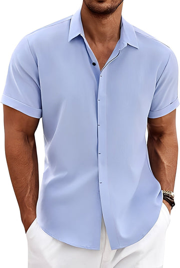 Theodore - Casual, Breathable Short Sleeve Shirt for Men