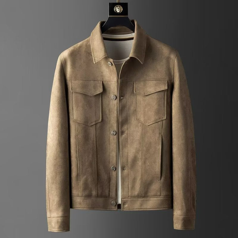 Wilbur - Classic Suede Leather Jacket for Men
