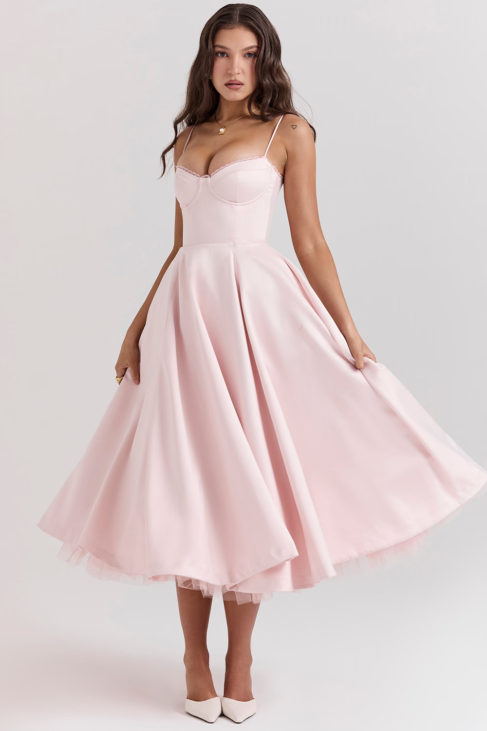 Leona - Elegant Satin Dress for Parties