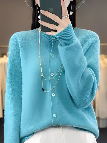 Arabella - Casual, Loosely Cut Wool Sweater for Women