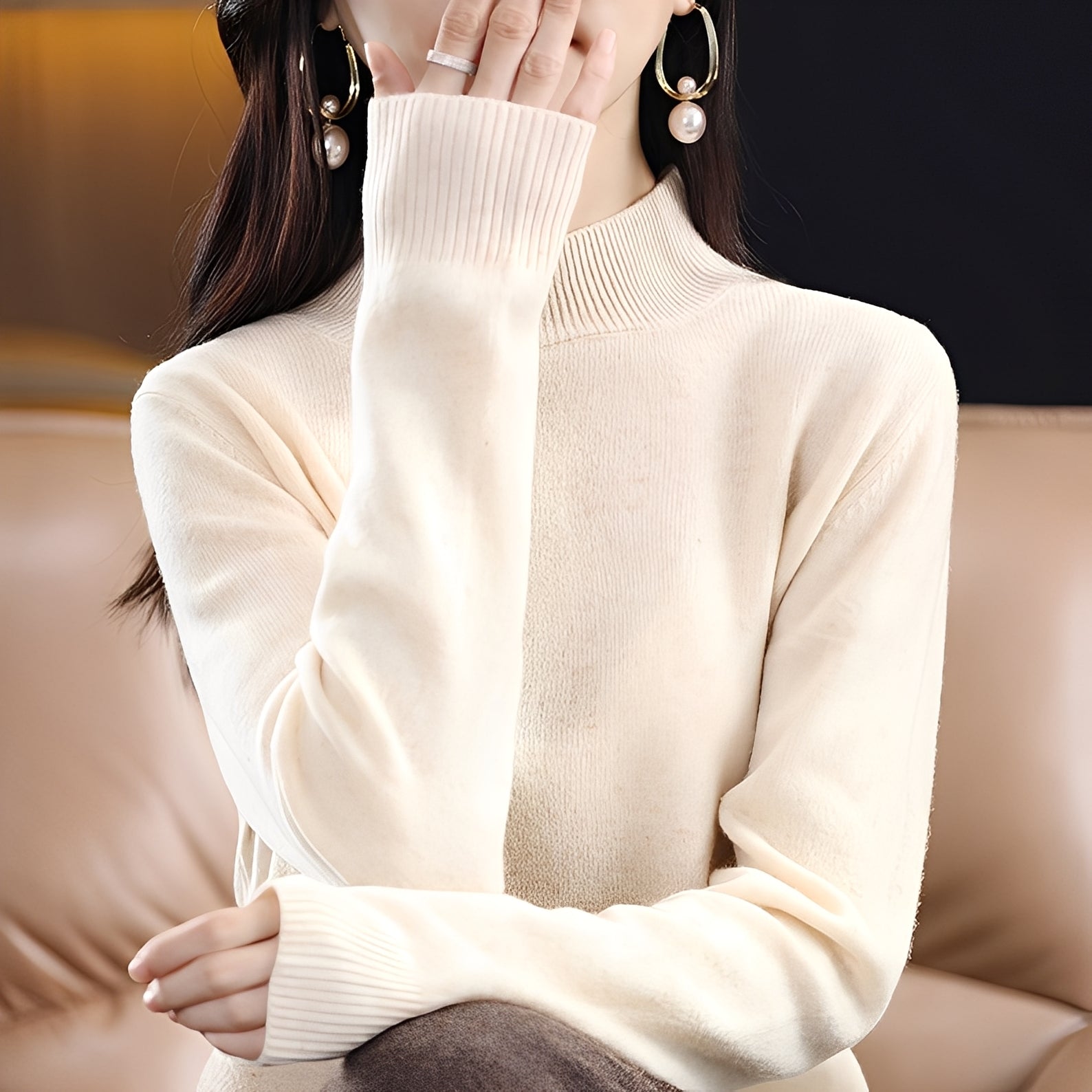 Natille - Casual Cashmere Sweater from Wool for Women
