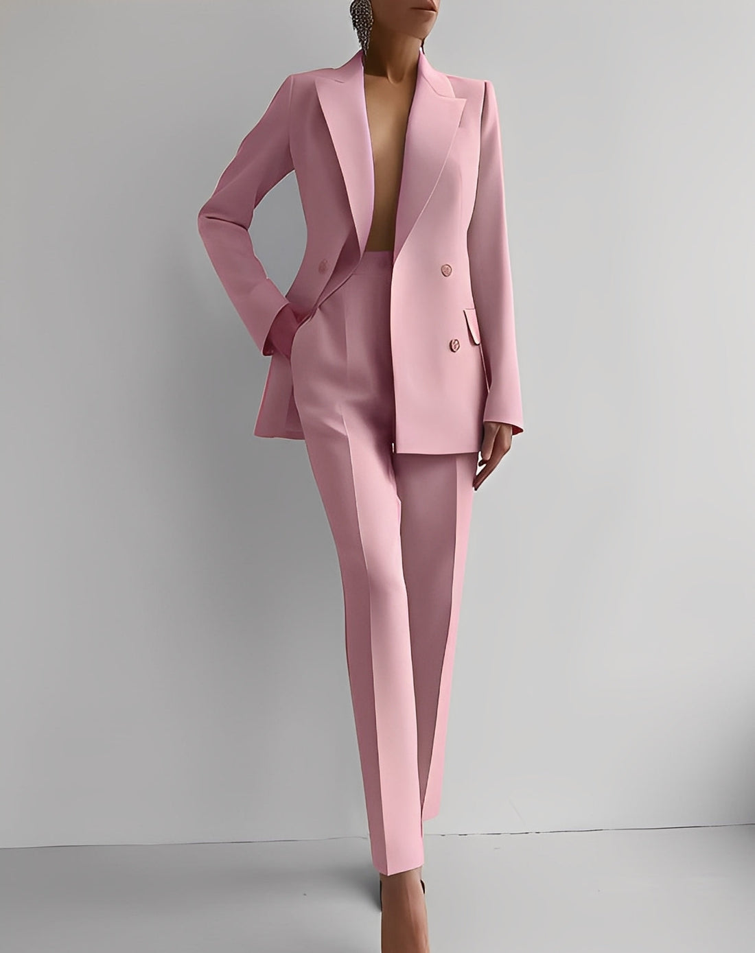 Nydia - Formal Slim-Fit Set of Blazer and Pants for Women