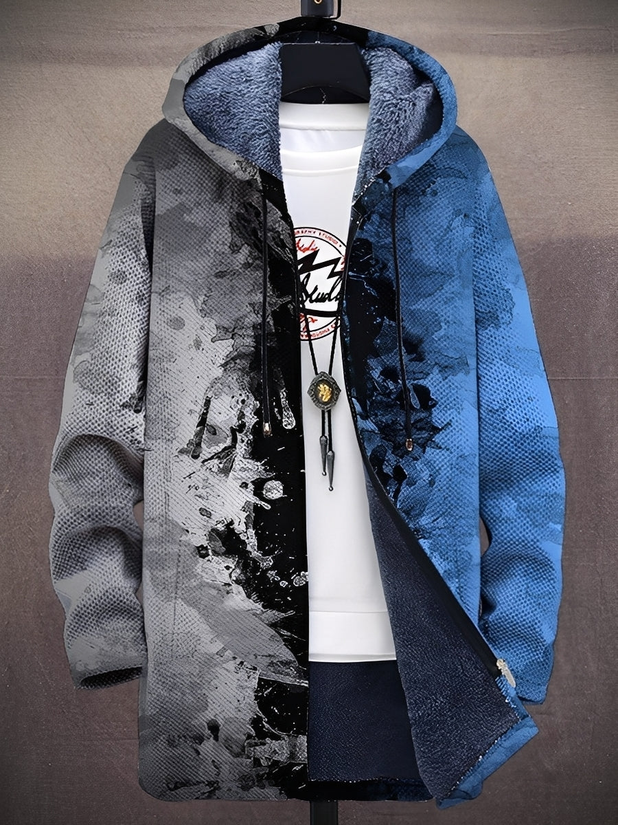 Trenton - Stylish printed jacket with hood for men