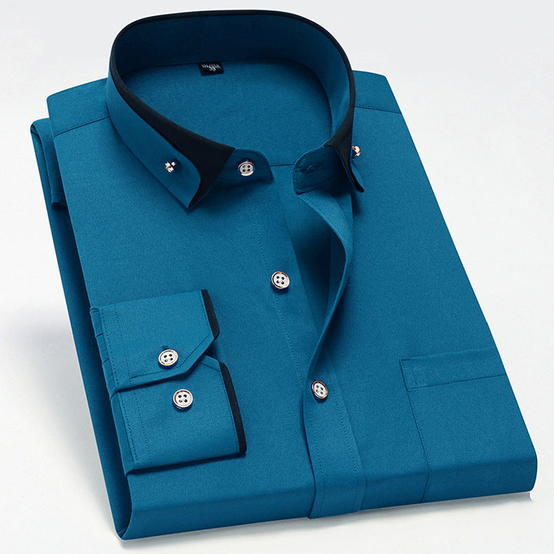 Tanner - Casual Long Sleeve Shirt with Pocket for Men