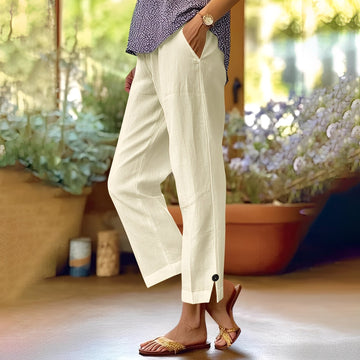 Kassia - Casual Summer Pants Made of Linen for Women