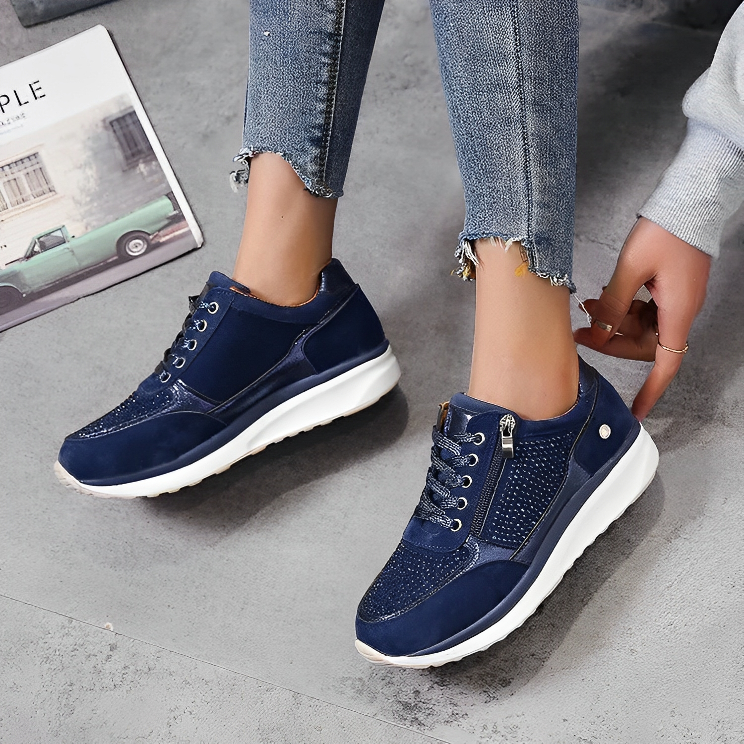 Shannon - Stylish Shoes with Zipper for Women