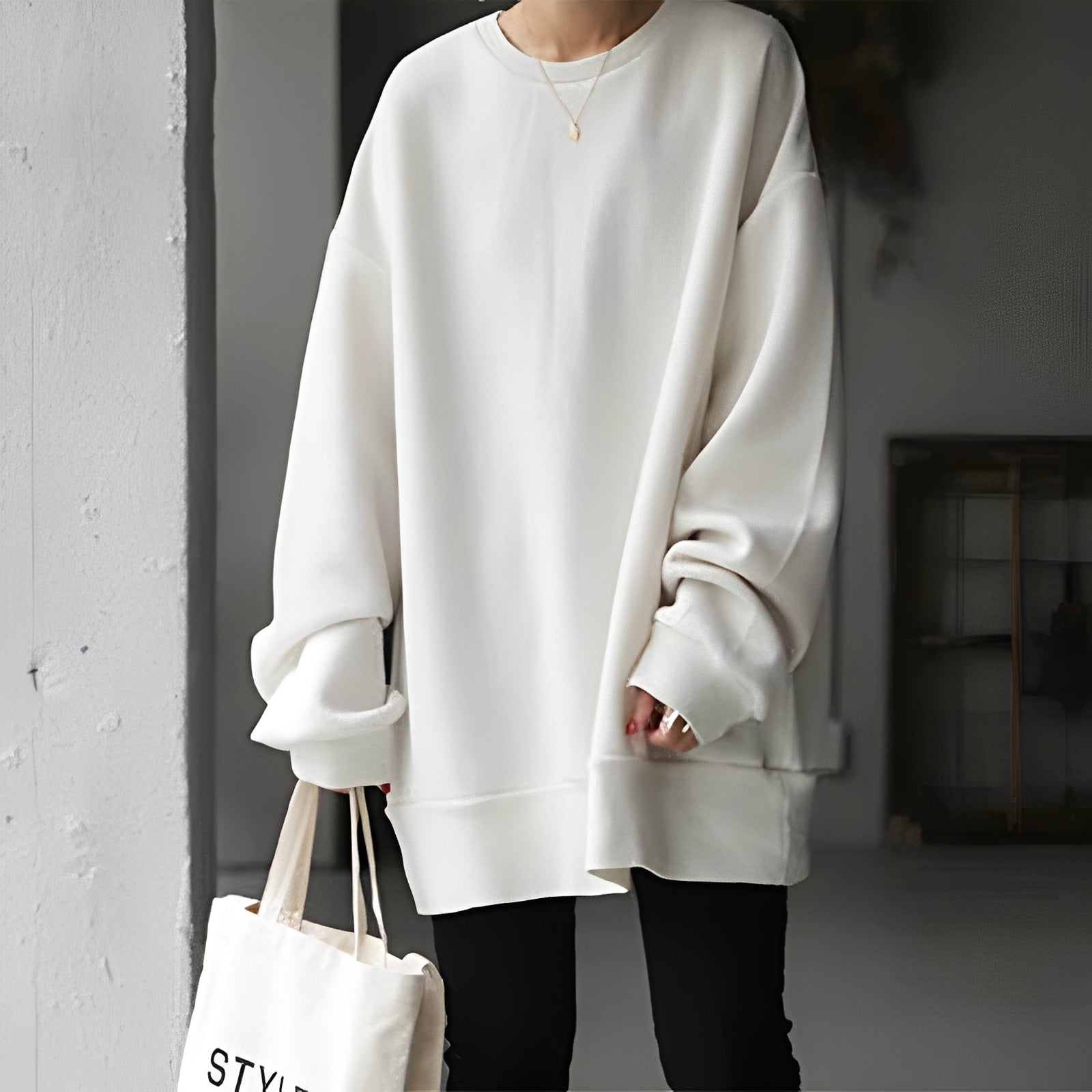 Jemima - Loose Sweater with Dropped Shoulders for Women