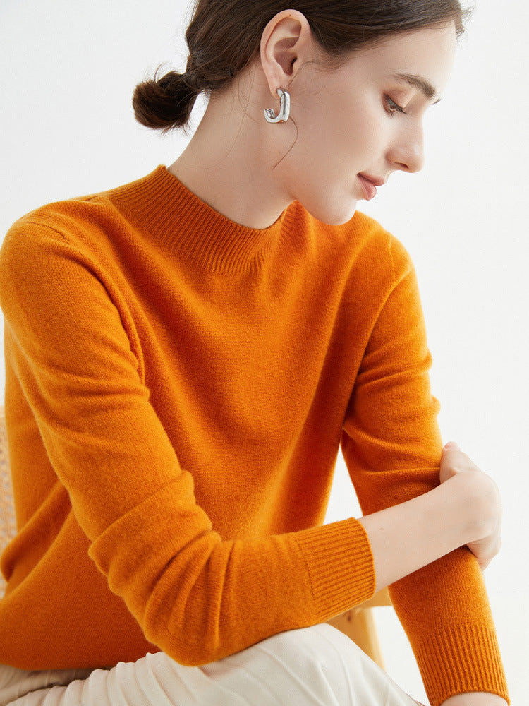 Rhoda - Simple Cashmere Knit Sweater for Women