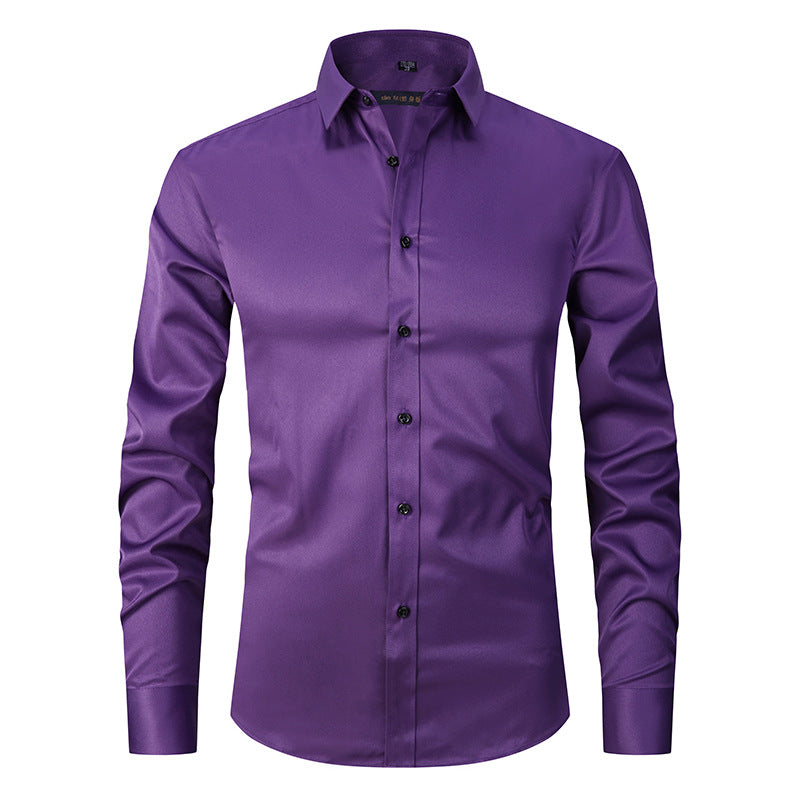 Ronan - Simple, Formal Long-Sleeve Business Shirt for Men