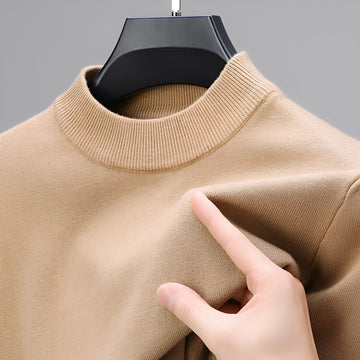 Davis - Casual Cashmere Sweater with Hemline for Men