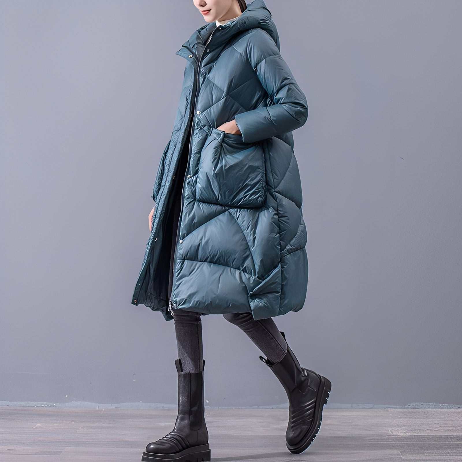 Ronnette - Casual Hooded Coat with Large Pockets for Women