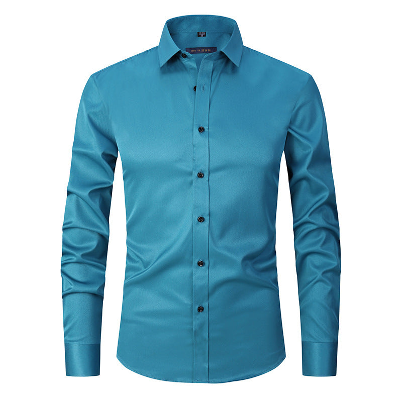 Ronan - Simple, Formal Long-Sleeve Business Shirt for Men