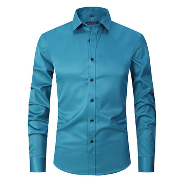 Ronan - Simple, Formal Long-Sleeve Business Shirt for Men
