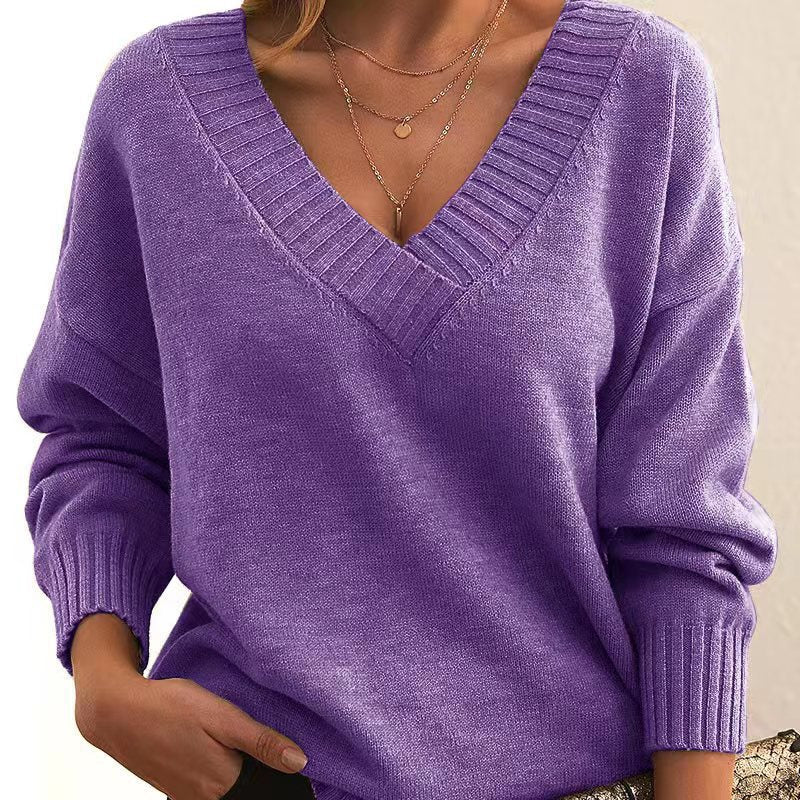 Nicki - Elegant, loosely cut cashmere sweater for women