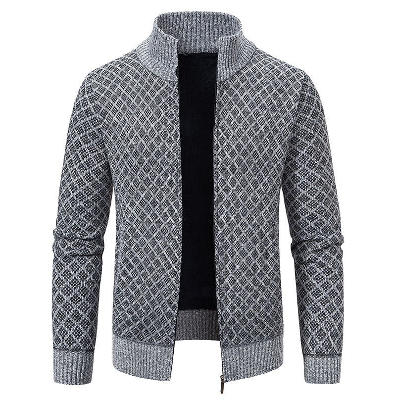 Dwaine - Casual Plaid Jacket with High Collar for Men