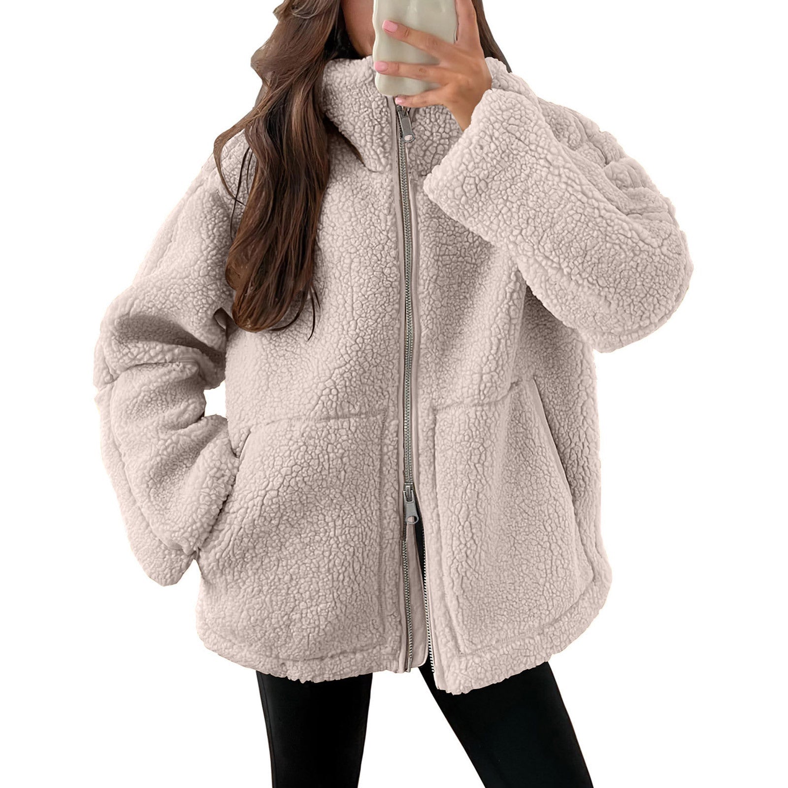 Evangelina - Cozy Teddy Jacket from Wool for Women
