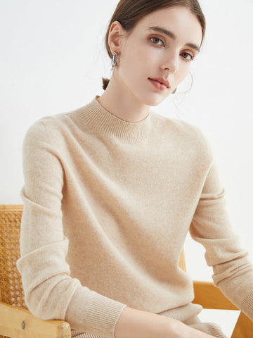Rhoda - Simple Cashmere Knit Sweater for Women