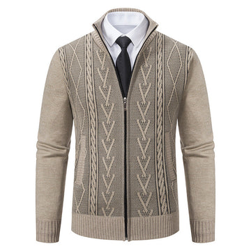 Stafford - Elegant Cardigan with Zipper for Men