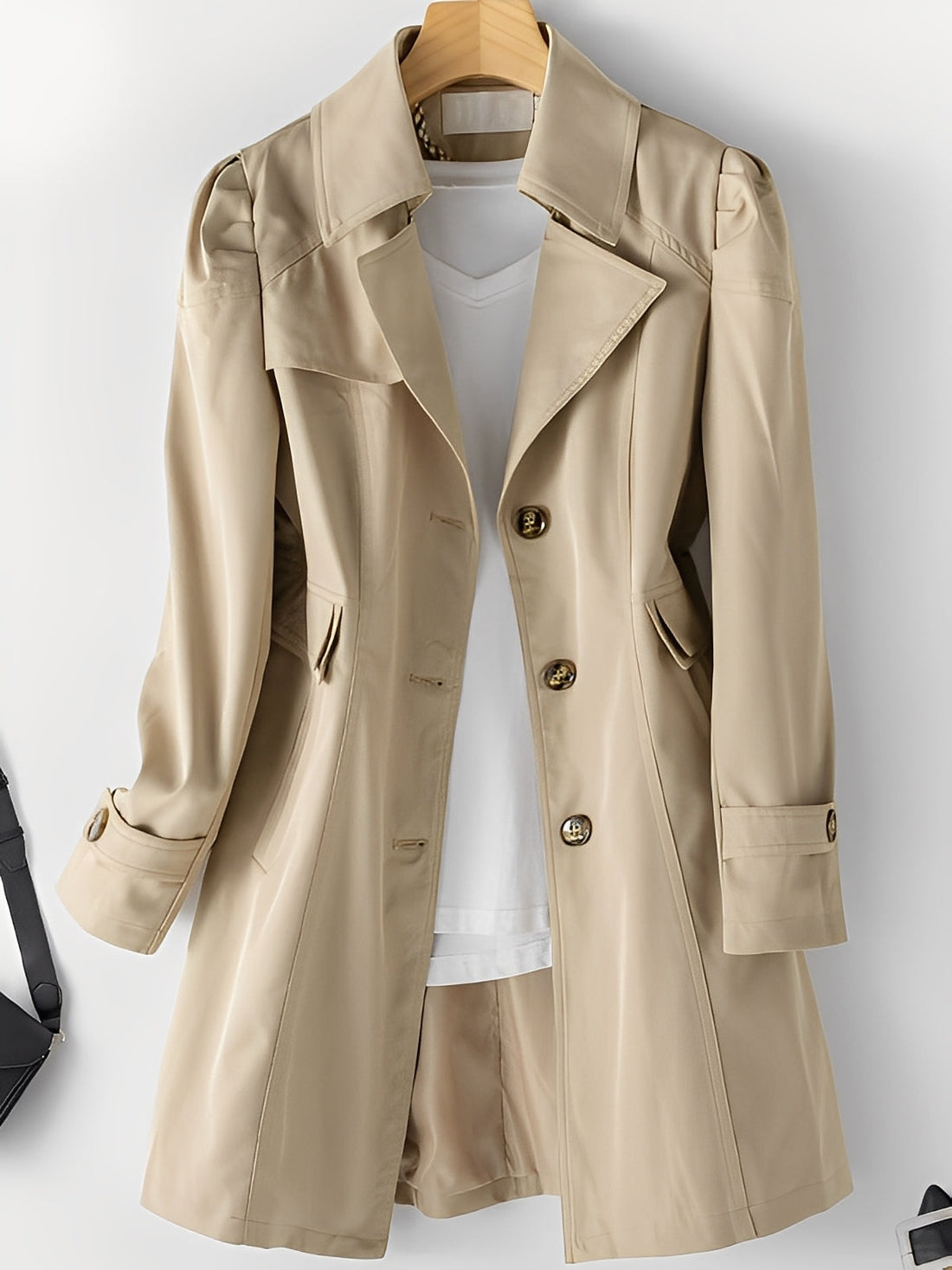 Hillary - Casual Cashmere Trench Coat for Women