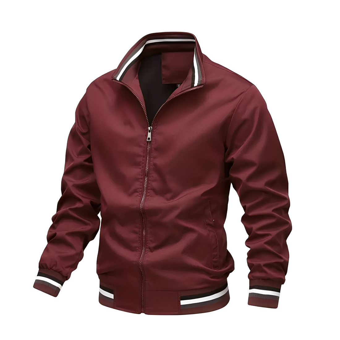 Jeremy - Casual Bomber Jacket with Stripes for Men