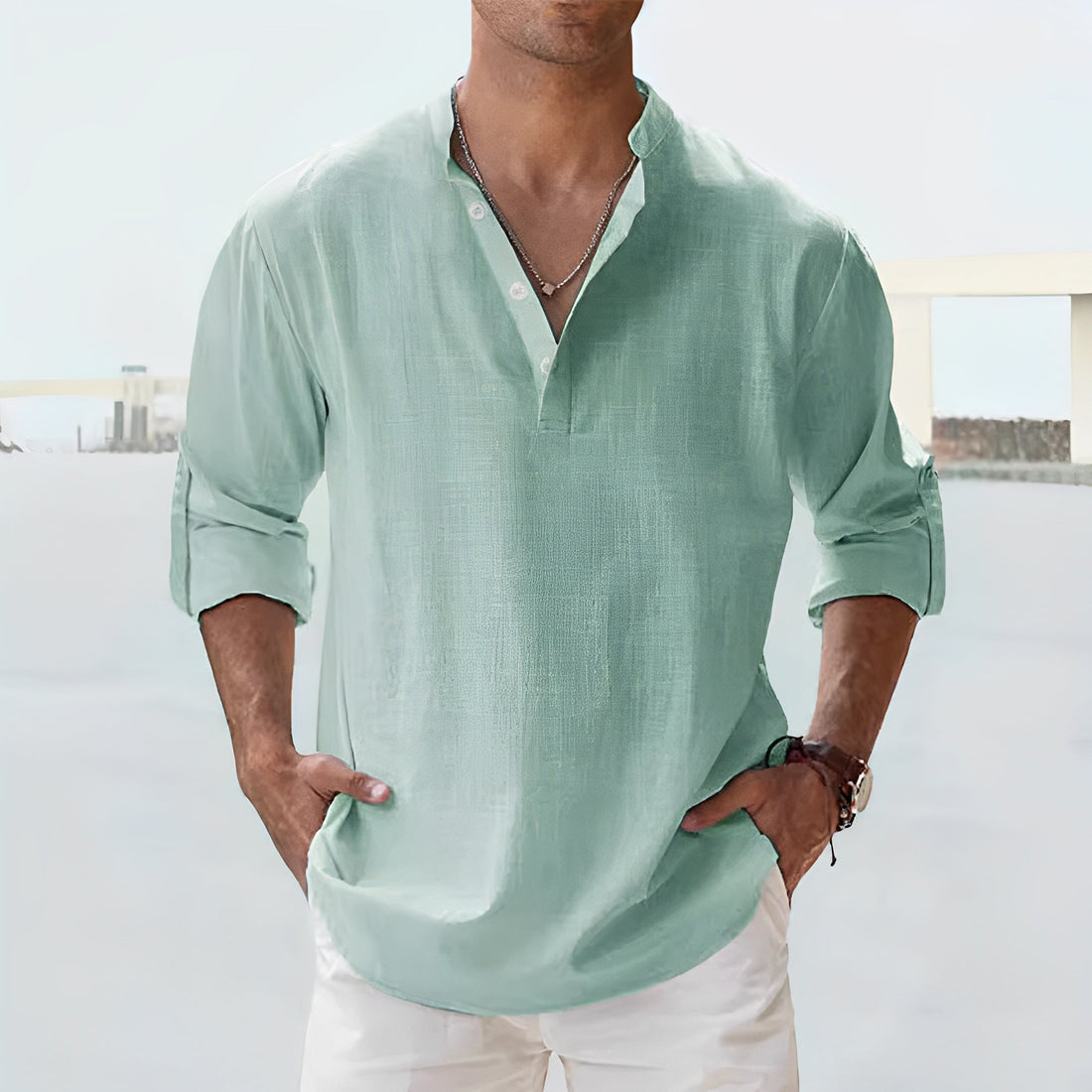 Brannon - Loose Long-Sleeve Summer Shirt for Men