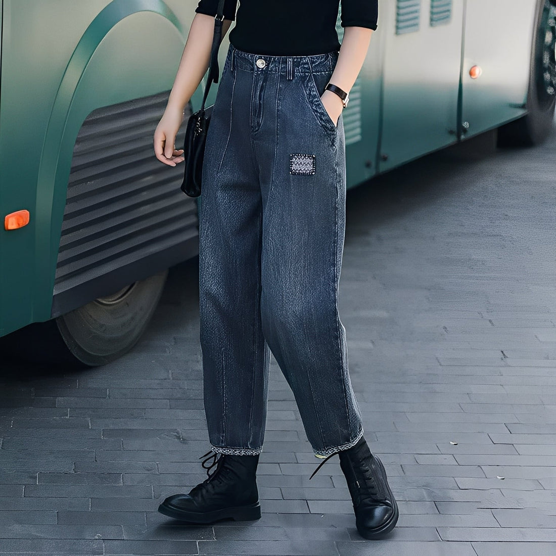 Shirlee - Stylish Denim Pants with High Waist for Women