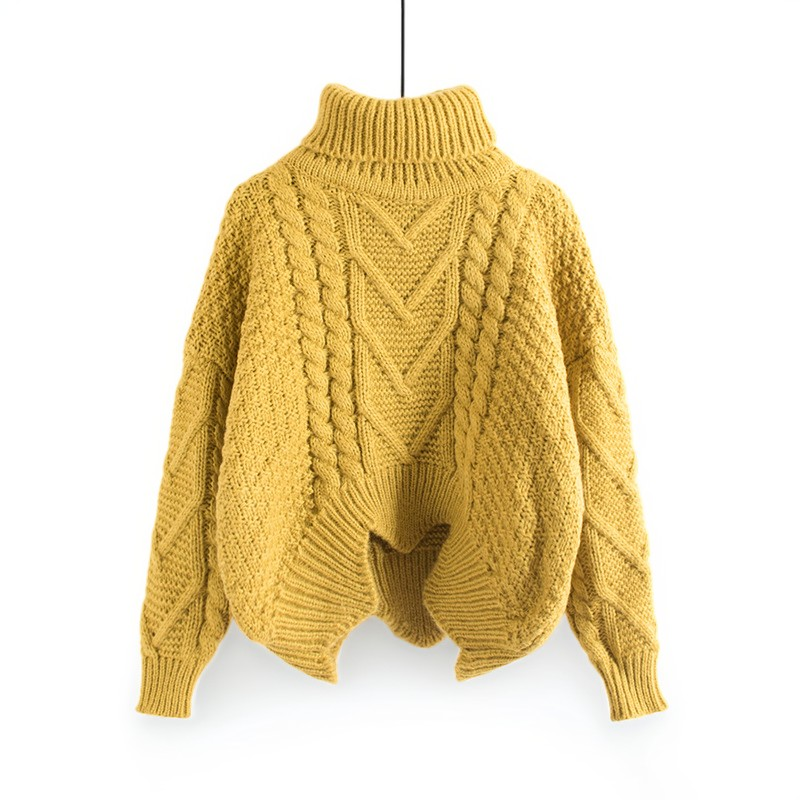 Catrina - Casual, Warm Turtleneck Sweater Knit for Women