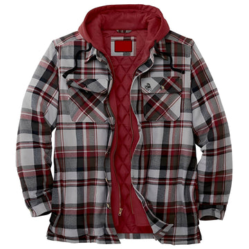 Denzil - Casual Flannel Jacket with Check Pattern for Men