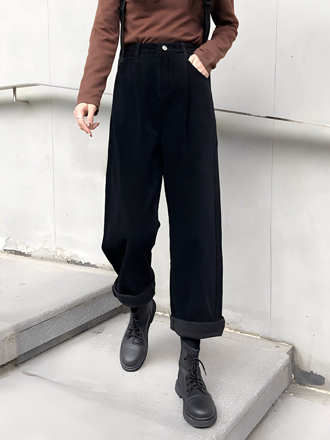 Shelbie - Classic Corduroy Pants with Wide Leg for Women