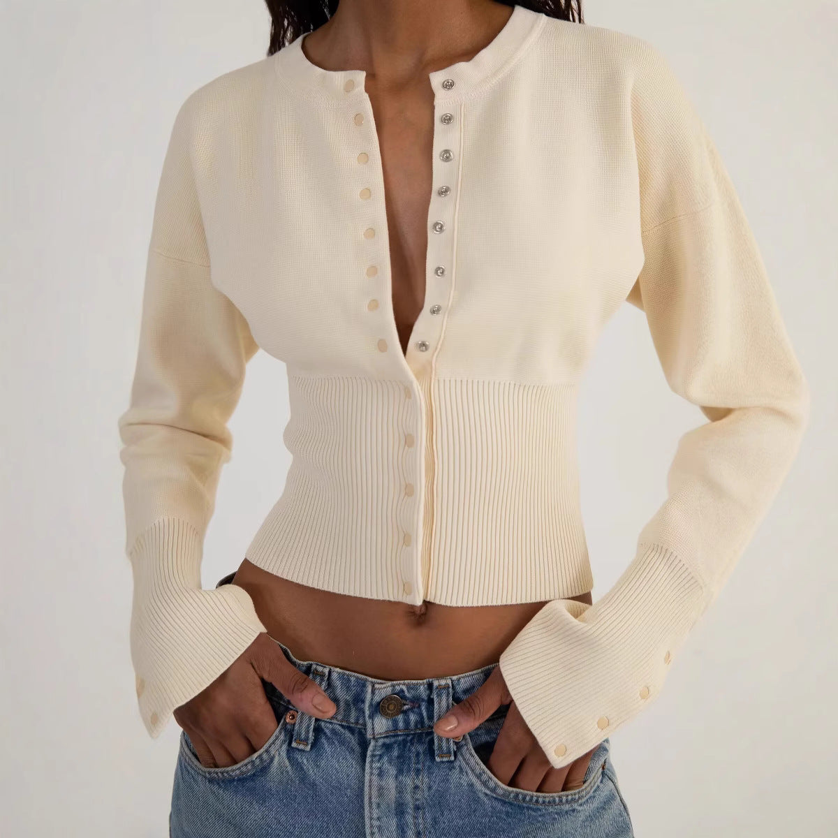 Reverie - Stylish, Cropped Knit Top for Women