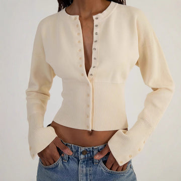 Reverie - Stylish, Cropped Knit Top for Women