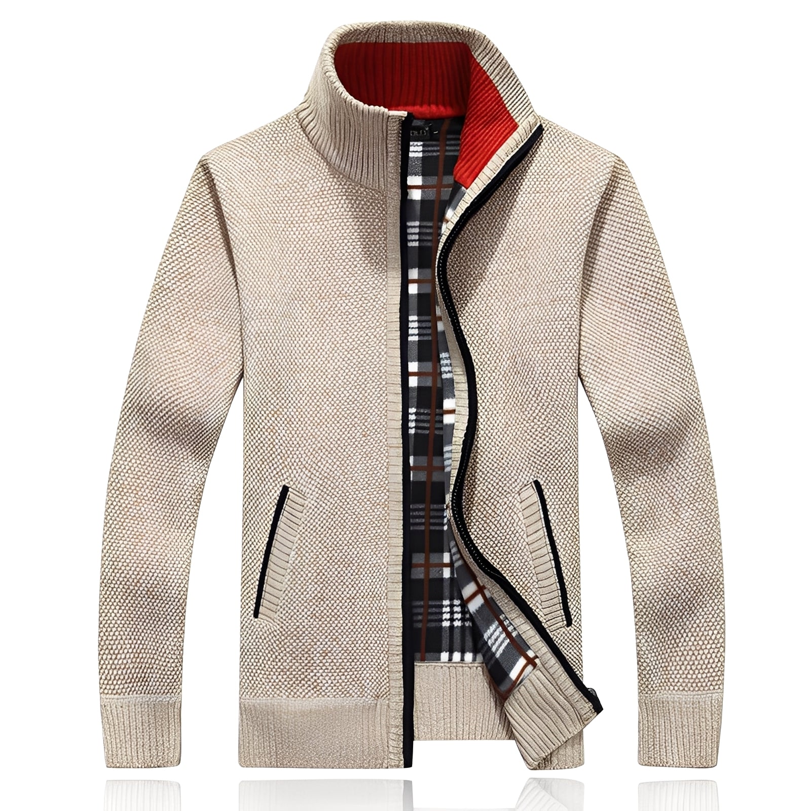 Shaw - Classic Cardigan with Lining for Men