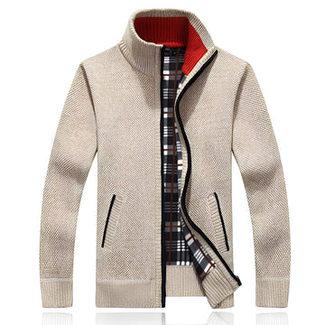 Shaw - Classic Cardigan with Lining for Men