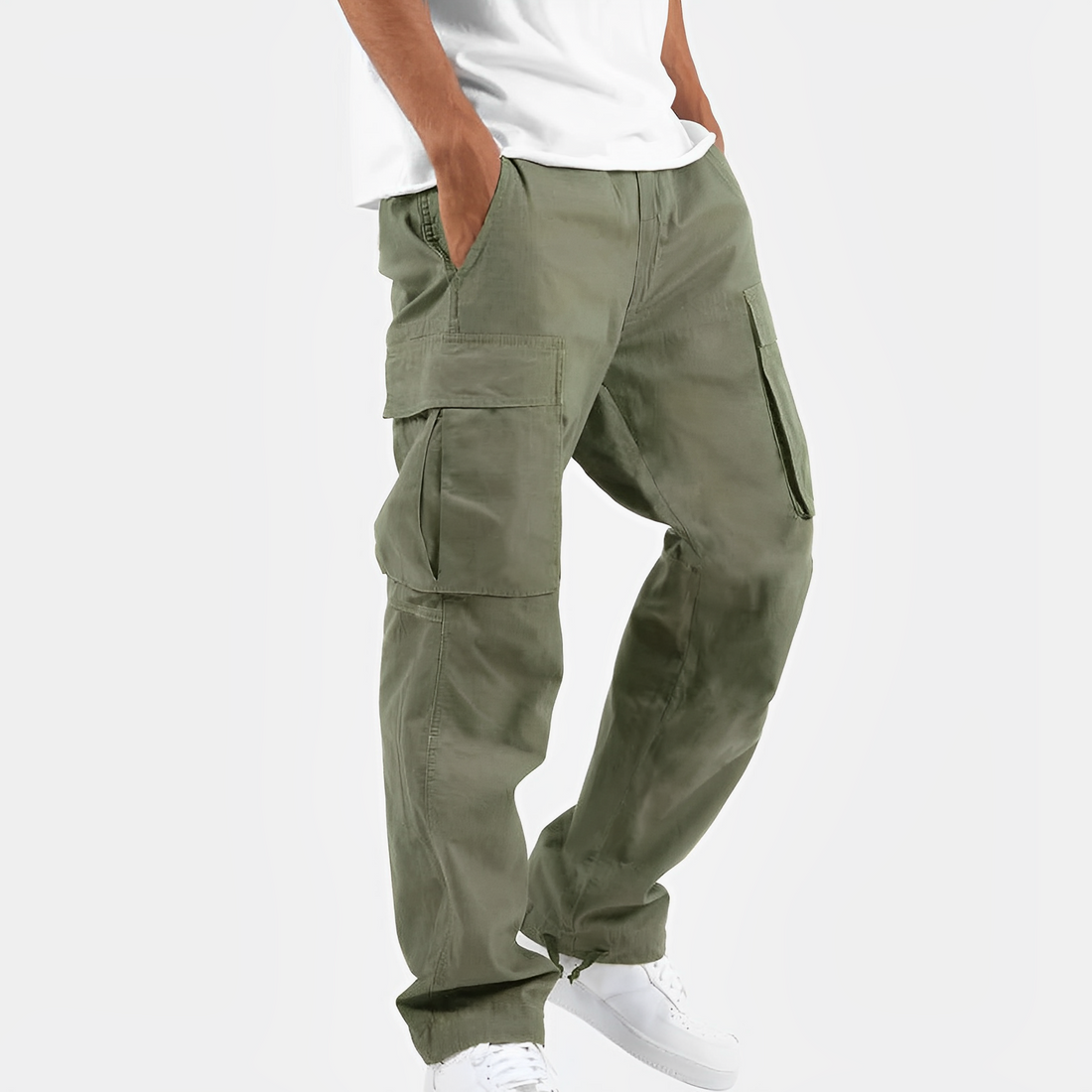 Gresham - Casual, Wide Cargo Pants for Men