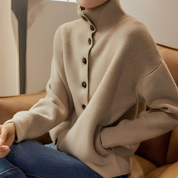Evelynn - Stylish Knit Sweater with Turtleneck for Women
