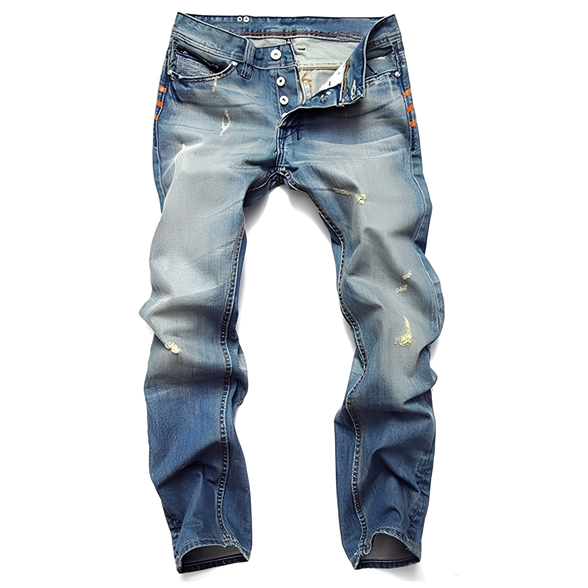 Kaleb - Classic Jeans with Rips for Men