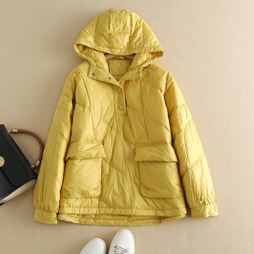 Amery - Colorful, Loose Down Coat with Hood for Women