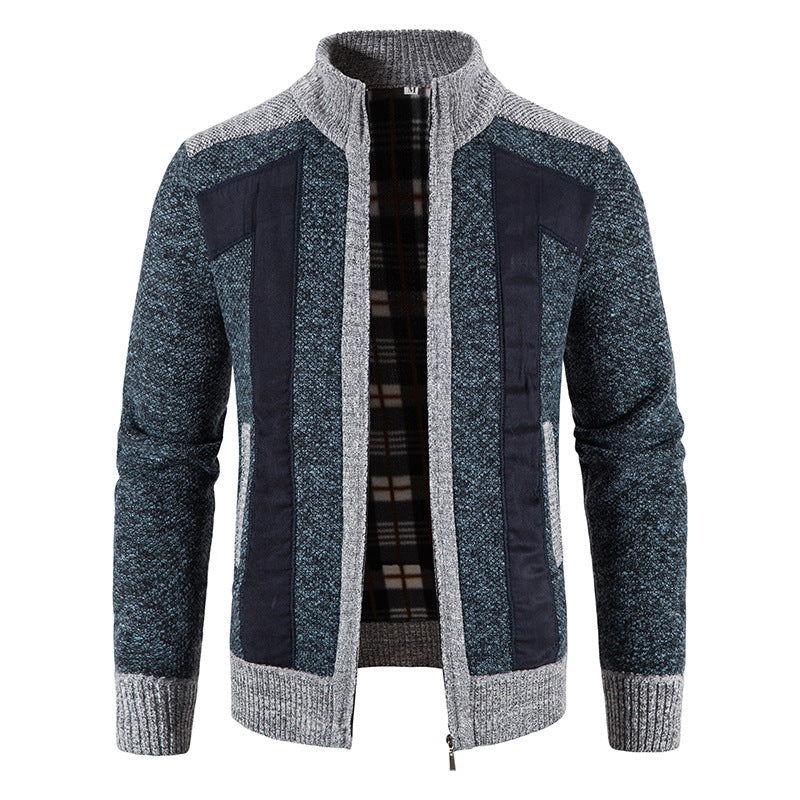 Domenic - Casual Plush Jacket with Zipper for Men
