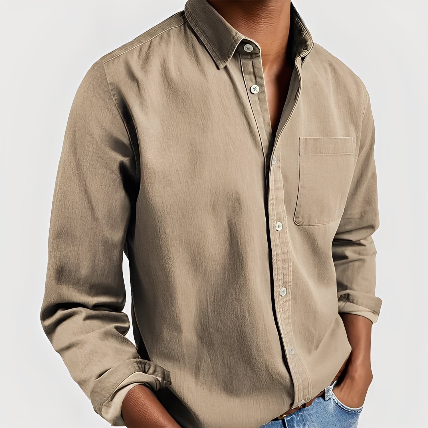 Tanner - Casual Shirt with Pocket for Men