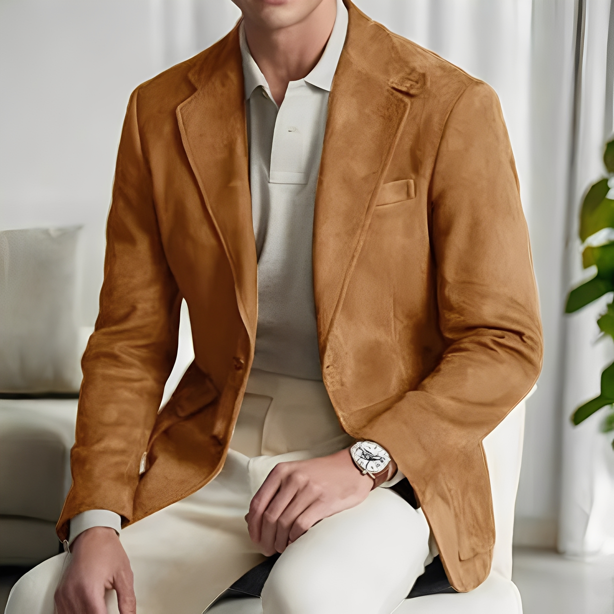 Martin - Elegant Suit Blazer with Button for Men