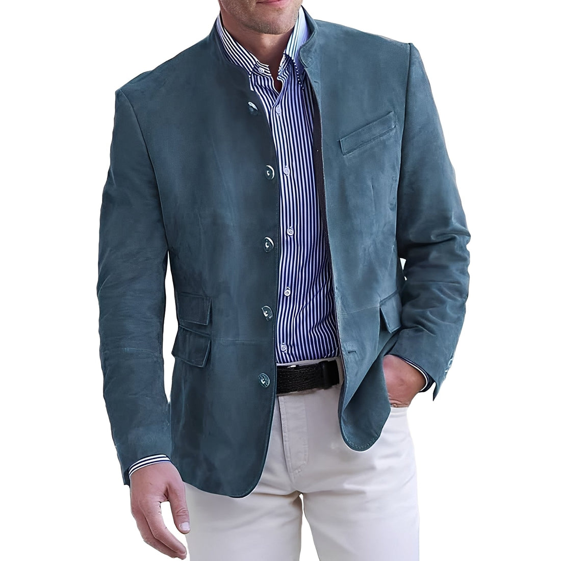 Geoffrey - Casual Button-Down Jacket for Men