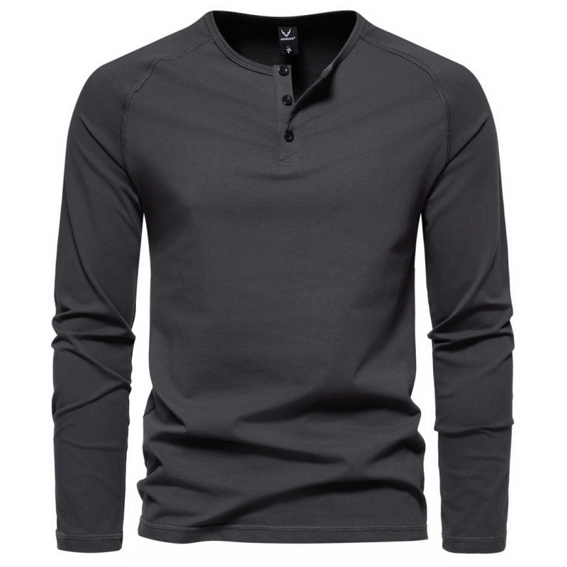 Malcom - Casual, Simple Long Sleeve Shirt for Men